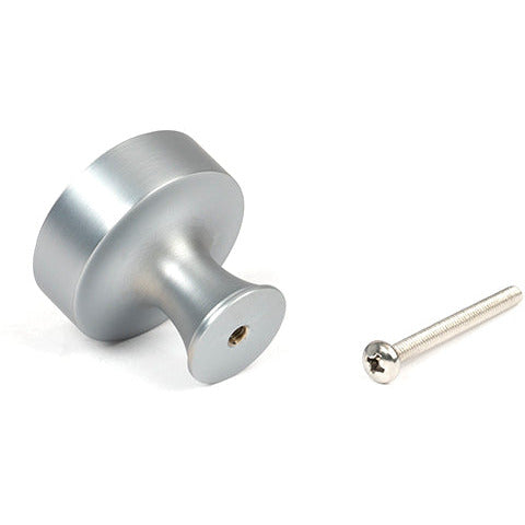 From The Anvil - Scully Cabinet Knob - 38mm - Satin Chrome - 50542 - Choice Handles