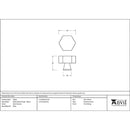 From The Anvil - Kahlo Cabinet Knob - 38mm - Satin Chrome - 50545 - Choice Handles