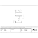 From The Anvil - Scully T-Bar - Satin Chrome - 50546 - Choice Handles