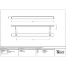 From The Anvil - Scully Pull Handle - Large - Satin Chrome - 50550 - Choice Handles