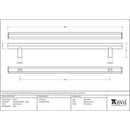 From The Anvil - Kahlo Pull Handle - Large - Satin Chrome - 50553 - Choice Handles