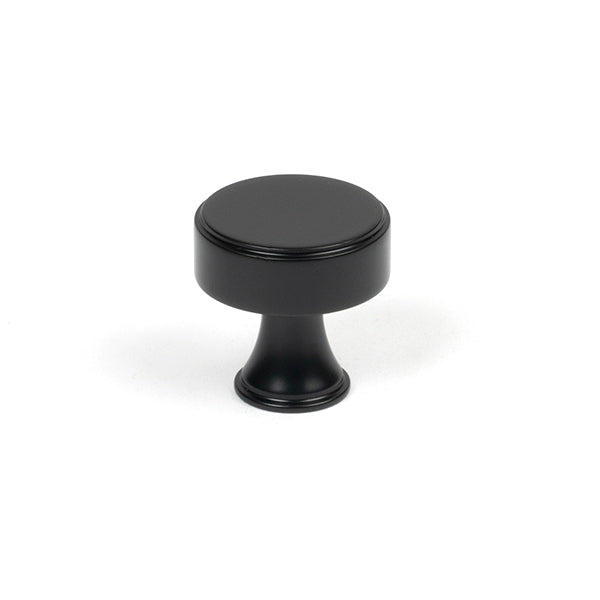 From The Anvil - Scully Cabinet Knob - 25mm - Matt Black - 50554 - Choice Handles