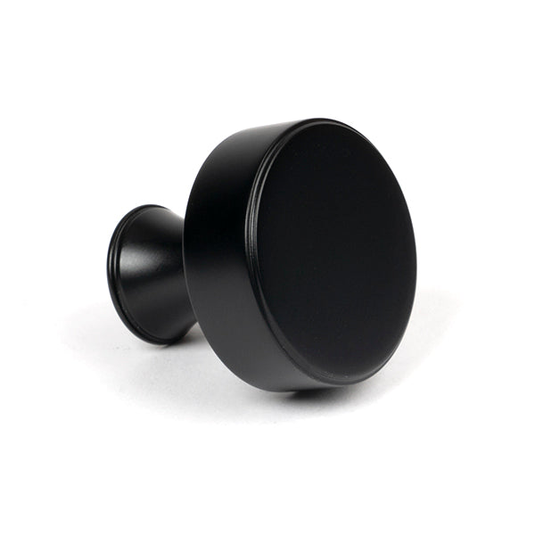 From The Anvil - Scully Cabinet Knob - 38mm - Matt Black - 50556 - Choice Handles