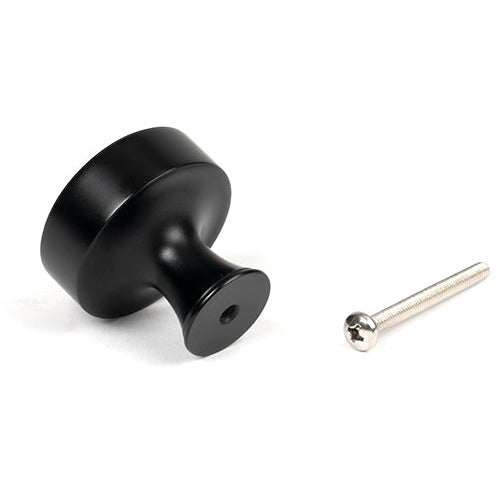 From The Anvil - Scully Cabinet Knob - 38mm - Matt Black - 50556 - Choice Handles