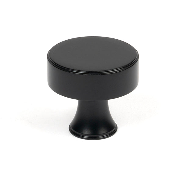 From The Anvil - Scully Cabinet Knob - 38mm - Matt Black - 50556 - Choice Handles