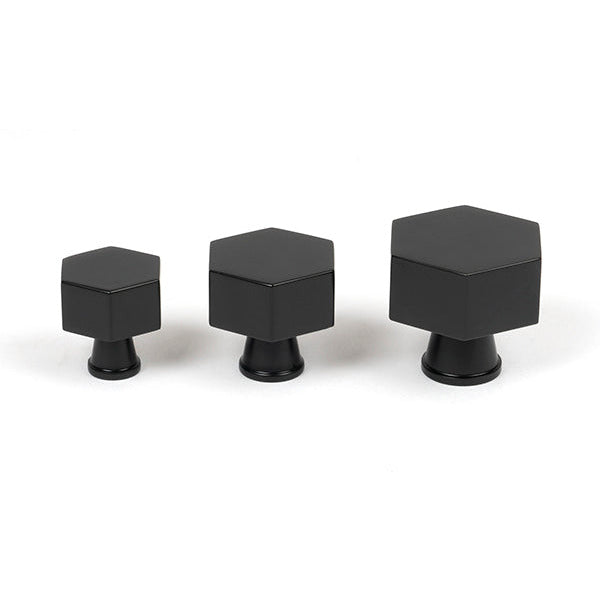 From The Anvil - Kahlo Cabinet Knob - 38mm - Matt Black - 50559 - Choice Handles