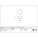 From The Anvil - Kahlo Cabinet Knob - 38mm - Matt Black - 50559 - Choice Handles