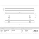 From The Anvil - Scully Pull Handle - Medium - Matt Black - 50563 - Choice Handles