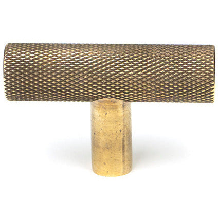 From The Anvil - Brompton T-Bar - Aged Brass - 50569 - Choice Handles