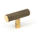 From The Anvil - Brompton T-Bar - Aged Brass - 50569 - Choice Handles