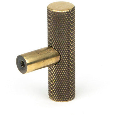 From The Anvil - Brompton T-Bar - Aged Brass - 50569 - Choice Handles