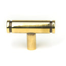 From The Anvil - Kelso T-Bar - Aged Brass - 50575 - Choice Handles