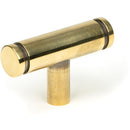 From The Anvil - Kelso T-Bar - Aged Brass - 50575 - Choice Handles