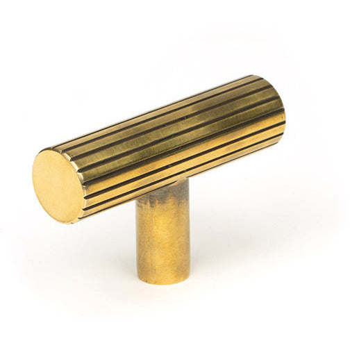 From The Anvil - Judd T-Bar - Aged Brass - 50581 - Choice Handles
