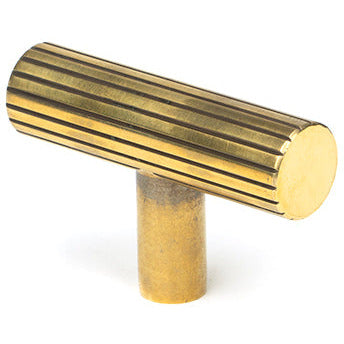From The Anvil - Judd T-Bar - Aged Brass - 50581 - Choice Handles
