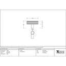 From The Anvil - Judd T-Bar - Matt Black - 50585 - Choice Handles