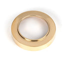From The Anvil - Round Euro Escutcheon (Plain) - Polished Brass - 50592 - Choice Handles
