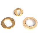 From The Anvil - Round Euro Escutcheon (Plain) - Polished Brass - 50592 - Choice Handles