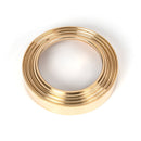 From The Anvil - Round Euro Escutcheon (Beehive) - Polished Brass - 50594 - Choice Handles