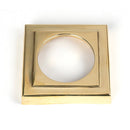 From The Anvil - Round Euro Escutcheon (Square) - Polished Brass - 50595 - Choice Handles