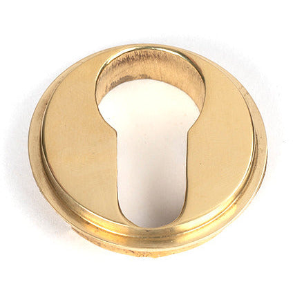 From The Anvil - Round Euro Escutcheon (Square) - Polished Brass - 50595 - Choice Handles
