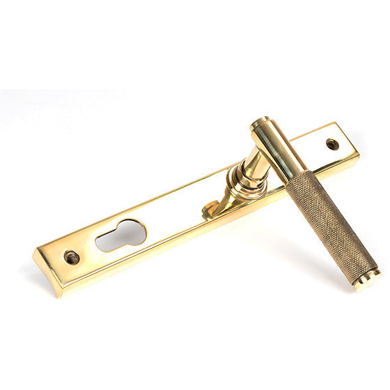 From The Anvil - Brompton Slimline Espag. Lock Set - Polished Brass - 50604 - Choice Handles