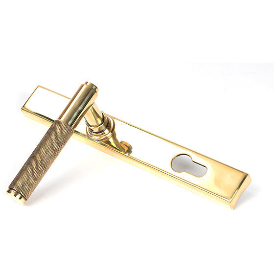From The Anvil - Brompton Slimline Espag. Lock Set - Polished Brass - 50604 - Choice Handles
