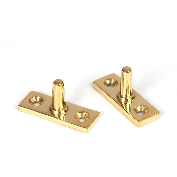 From The Anvil - 10" Brompton Stay - Polished Brass - 50616 - Choice Handles