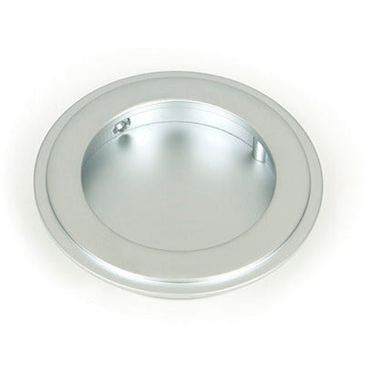 From The Anvil - 75mm Art Deco Round Pull - Satin Chrome - 50645 - Choice Handles