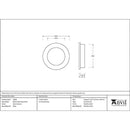 From The Anvil - 60mm Plain Round Pull - Satin Chrome - 50646 - Choice Handles