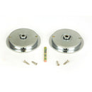 From The Anvil - 75mm Plain Round Pull - Privacy Set - Satin Chrome - 50651 - Choice Handles