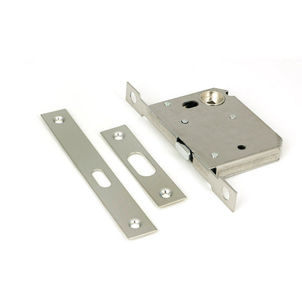 From The Anvil - 50mm Sliding Door Lock - Polished Nickel - 50663 - Choice Handles