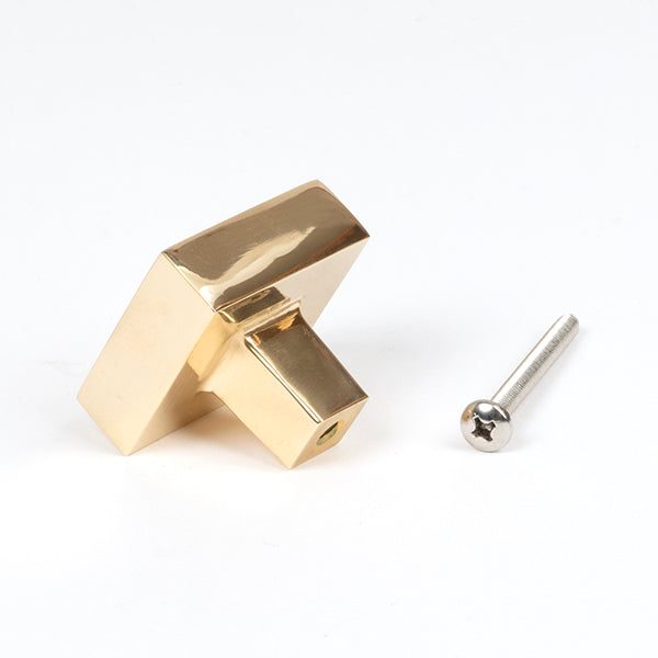 From The Anvil - Albers Cabinet Knob - 35mm - Polished Brass - 50669 - Choice Handles