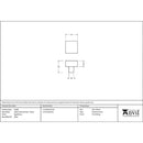 From The Anvil - Albers Cabinet Knob - 25mm - Aged Brass - 50680 - Choice Handles