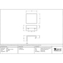 From The Anvil - 50mm Plain Edge Pull - Aged Brass - 50687 - Choice Handles