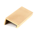 From The Anvil - 100mm Plain Edge Pull - Aged Brass - 50688 - Choice Handles