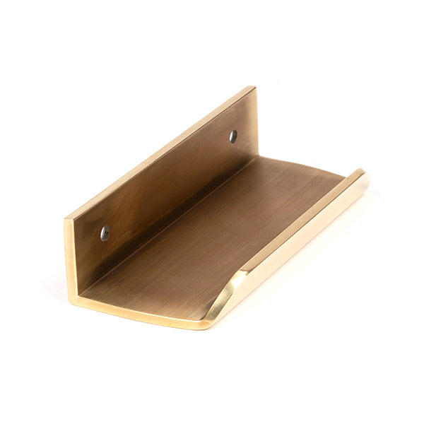 From The Anvil - 100mm Moore Edge Pull - Aged Brass - 50691 - Choice Handles