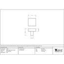 From The Anvil - Albers Cabinet Knob - 35mm - Polished Nickel - 50695 - Choice Handles