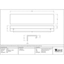 From The Anvil - 200mm Plain Edge Pull - Polished Nickel - 50702 - Choice Handles