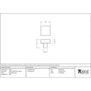 From The Anvil - Albers Cabinet Knob - 30mm - Polished Chrome - 50707 - Choice Handles