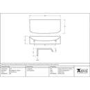From The Anvil - 100mm Moore Edge Pull - Polished Chrome - 50717 - Choice Handles