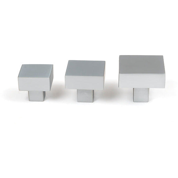 From The Anvil -  Albers Cabinet Knob - 30mm - Satin Chrome - 50720 - Choice Handles