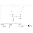 From The Anvil - 100mm Moore Edge Pull - Satin Chrome - 50730 - Choice Handles