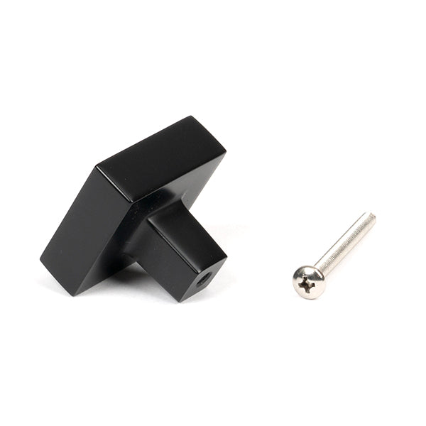 From The Anvil - Albers Cabinet Knob - 35mm - Matt Black - 50734 - Choice Handles