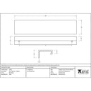 From The Anvil - 200mm Plain Edge Pull - Matt Black - 50741 - Choice Handles