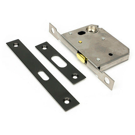 From The Anvil - 50mm Sliding Door Lock - Aged Bronze - 50745 - Choice Handles