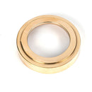 From The Anvil - Round Escutcheon (Art Deco) - Polished Brass - 50747 - Choice Handles