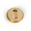 From The Anvil - Round Escutcheon (Art Deco) - Polished Brass - 50747 - Choice Handles