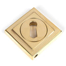 From The Anvil - Round Escutcheon (Square) - Polished Brass - 50749 - Choice Handles