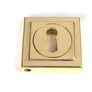 From The Anvil - Round Escutcheon (Square) - Polished Brass - 50749 - Choice Handles